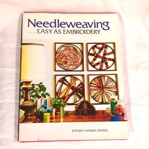 Needleweaving Easy As Embroidery Hardcover Craft Book DIY Guide Tapestry Vtg 70s